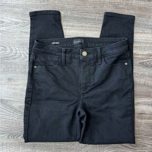 Talbots Black Skinny Jeggings - Size 2P - Picture 3 of 11